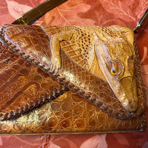 Genuine Alligator Purse from the 1950s - Picture 5 of 14